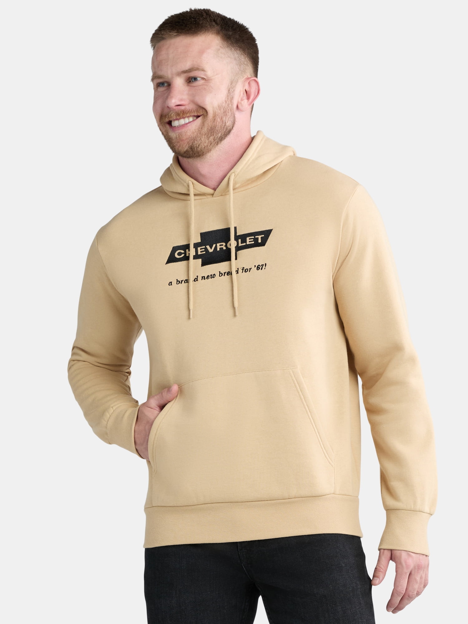 Chevrolet Sportvan Men's Graphic Print Hoodie with Long Sleeves, Sizes S-2XL