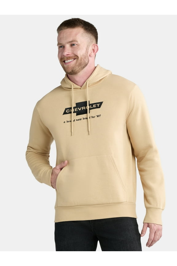 Chevrolet Sportvan Men's Graphic Print Hoodie with Long Sleeves, Sizes S-2XL
