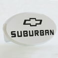 thumbnail image 1 of Chevrolet Suburban Engraved Oval Aluminum Tow Hitch Cover, 1 of 2