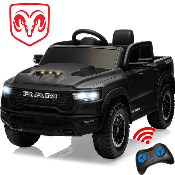 Chevrolet Tahoe Kids Ride on Car, 12V Powered Ride on Toy with Remote Control, 4 Wheels Suspension, Safety Belt, MP3 Player, LED Lights, Electric Vehicles for Boys Girls, Black
