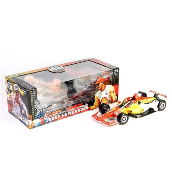 Greenlight 11221 Dallara IndyCar No. 2 Josef garden Shell Oil Team Penske 2023 Indianapolis 500 Champion NTT IndyCar Series 2023 1-18 Scale Diecast Model Car