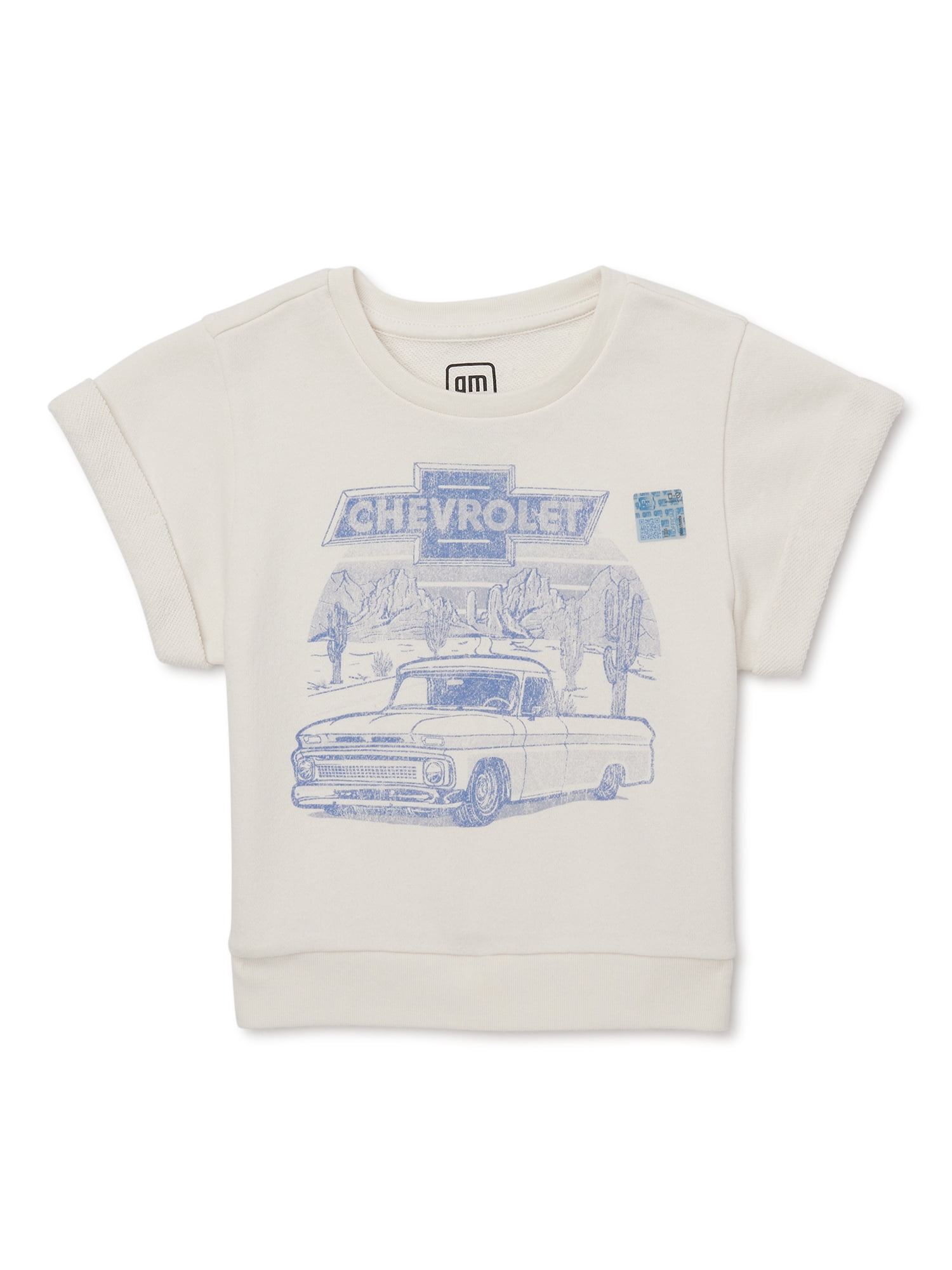 【2plan】Salted Truck Vintage Short Sleeve T-Shirt Chevrolet Toddler Boys Pickup Truck Graphic T-Shirt Short