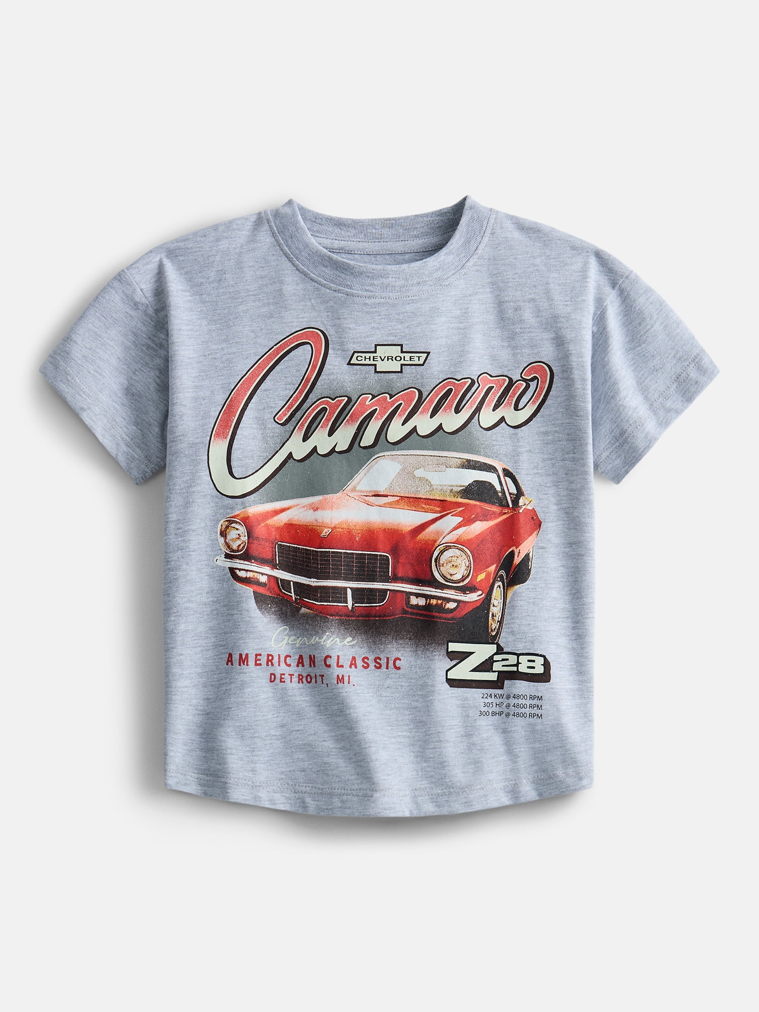 Chevy Camaro Toddlers' Graphic Tee with Short Sleeves, Sizes 12M-5T