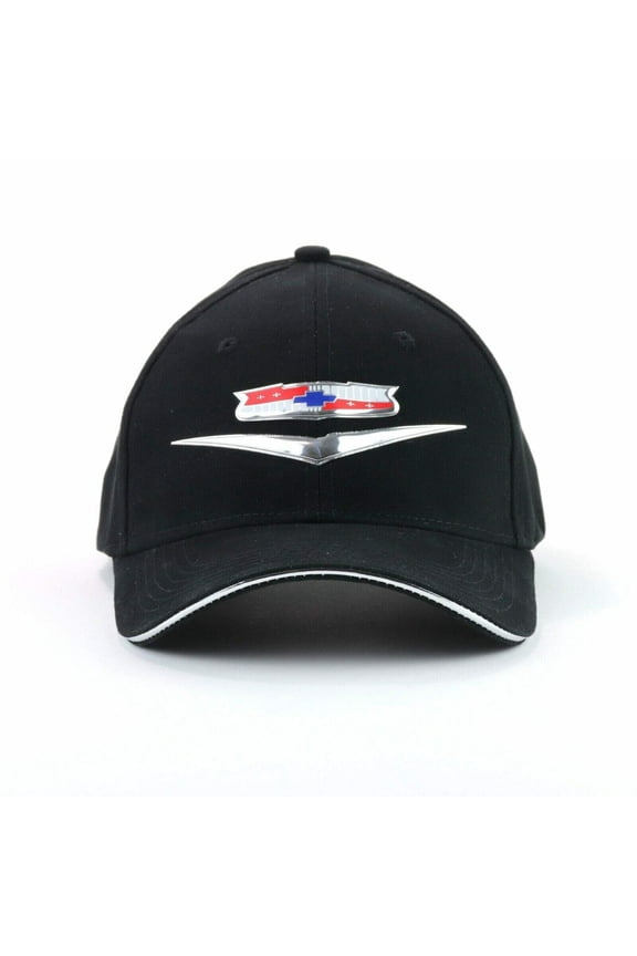 Chevrolet Tri Chevy (55-57) Logo Black Mens Hat licensed