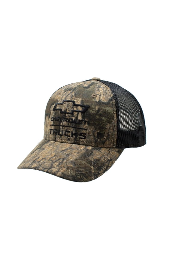 Chevrolet Trucks Mens Camo Adjustable Snapback Cap Hat