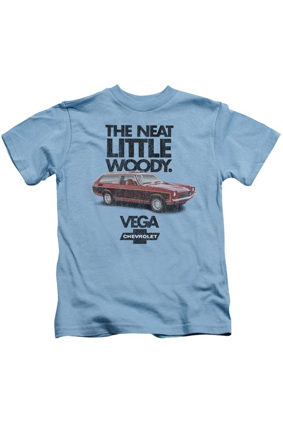 Chevrolet Vega The Neat Little Woody S/S Juvenile 18/1 T-Shirt Carolina Blue(4)