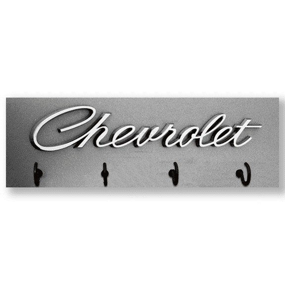 Chevrolet Vintage Logo Wooden Key Rack