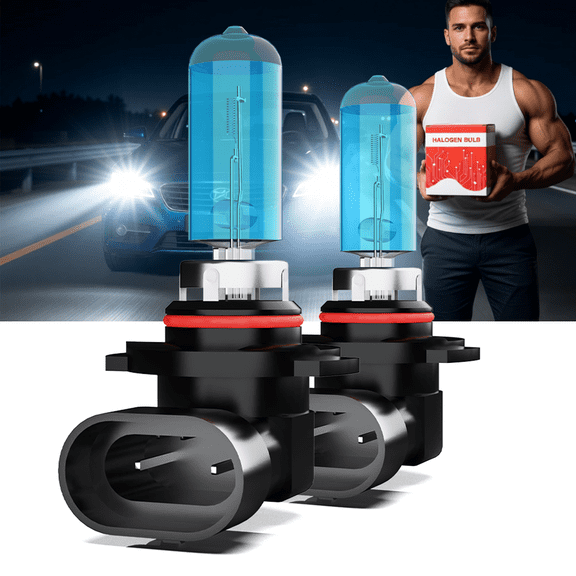 For Chevrolet Volt 2011-2015,9012 Halogen Headlight Bulbs 6000K, Direct Plug and Play, Halogen High Low Beams Car Halogen bulbs Replacement 12V-100W, Pack of 2