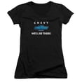 thumbnail image 1 of Chevrolet Well Be There Junior Women's T-Shirt V-Neck Black, 1 of 1