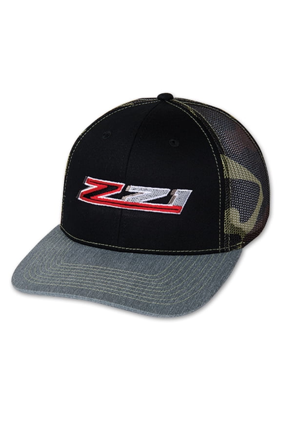 Chevrolet Z71 Gray, Black and Camo Mesh Hat