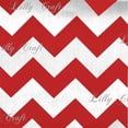 thumbnail image 1 of Chevron 1" Red and White Poly Cotton 60 Inch Wide Fabric By the Yard, 1 of 2