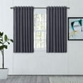 thumbnail image 1 of Chevron 80C/20P Sustainable Triple Lined Rod Pocket w/Back Tabs Panel 48x54 Navy, 1 of 3