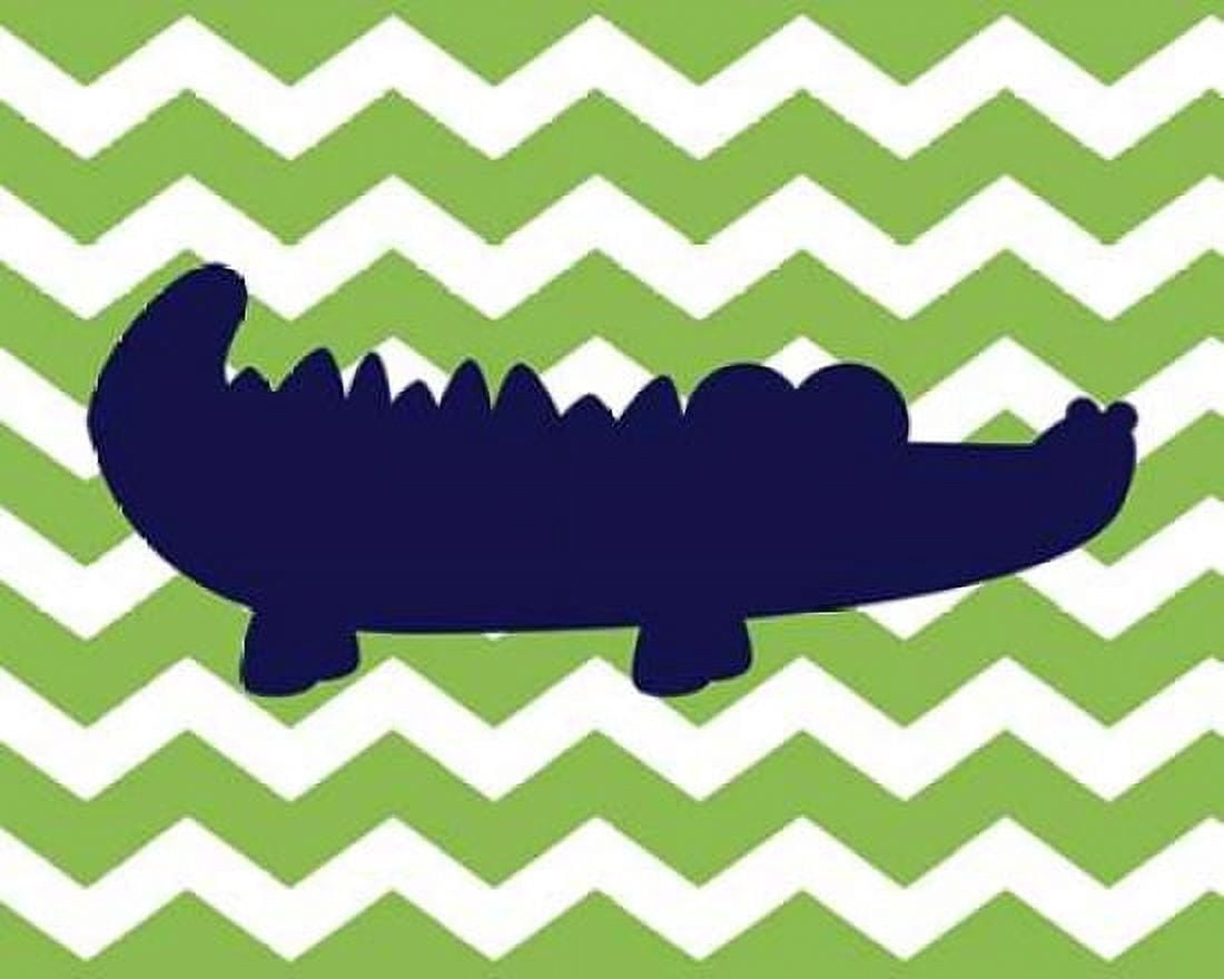 Chevron Alligator Canvas Art - Tamara Robinson (24 x 30)