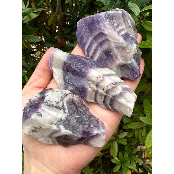 Chevron Amethyst Rough, Natural Chevron Amethyst Rough, Raw Chevron Amethyst Stone, Healing Crystals (6-9 oz)