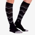 thumbnail image 1 of Chevron Argyle Compression Socks L / Black-Grey, 1 of 4