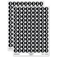 thumbnail image 1 of Chevron Arrow Solid 200+ Round Stickers - Black - Gloss Finish - 0.50" Size, 1 of 3