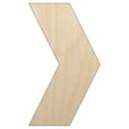 thumbnail image 1 of Chevron Arrow Solid Wood Shape Unfinished Piece Cutout Craft DIY Projects - 4.70 Inch Size - 1/8 Inch Thick, 1 of 7