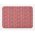 thumbnail image 1 of Chevron Bath Mat, Rainbow Colored Angled Rectangle Composition Angular Polygon Arrangement Print, Plush Bathroom Decor Mat with Non Slip Backing, 29.5" X 17.5", Multicolor, by Ambesonne, 1 of 2