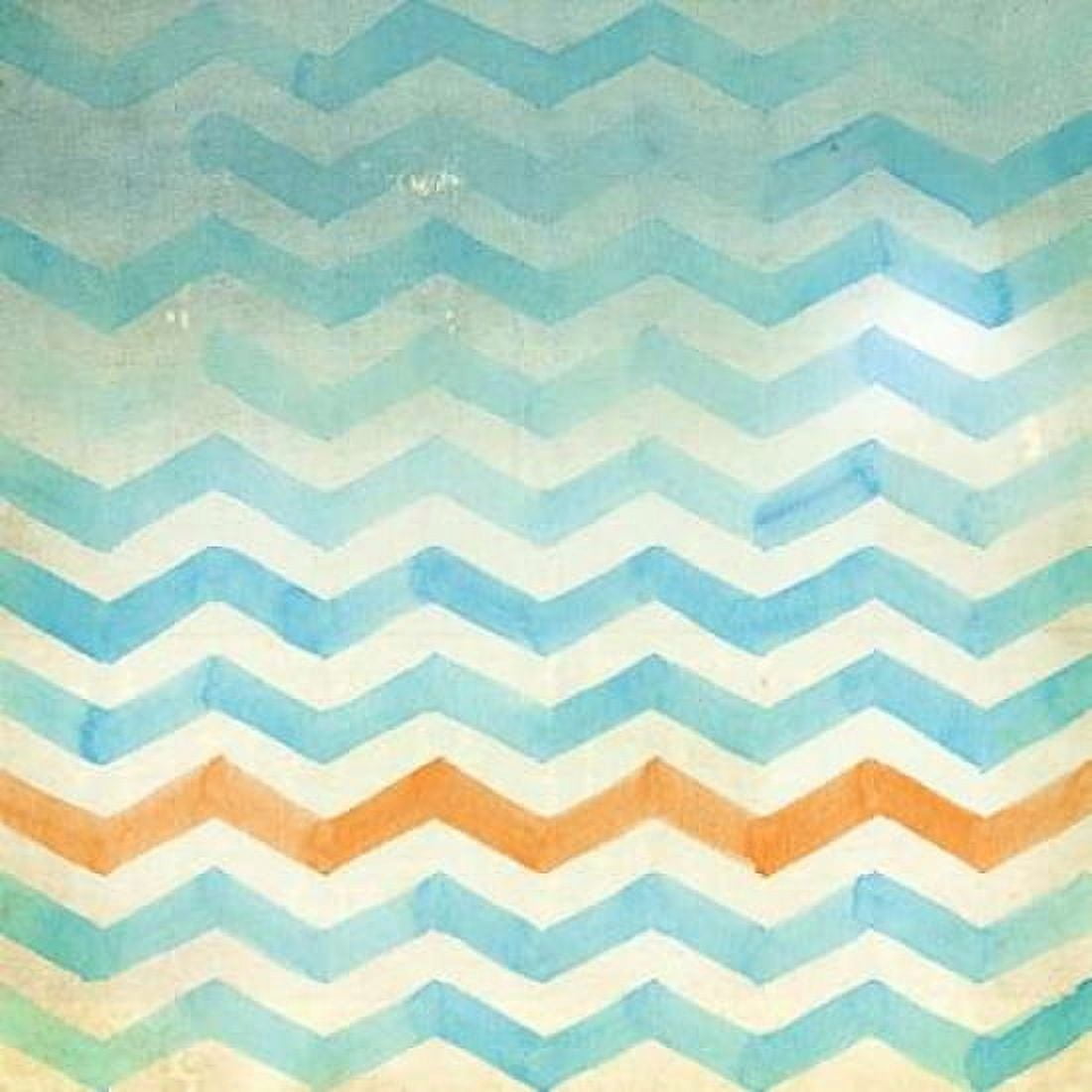 Chevron Blue Canvas Art - Dallas Drotz (24 x 24)