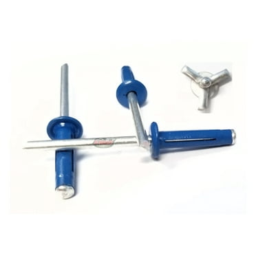 Purple Pop Rivets 3/16" Tri-Fold Large Head Aluminum Mandrel .040 - .354 Grip Range Fastener