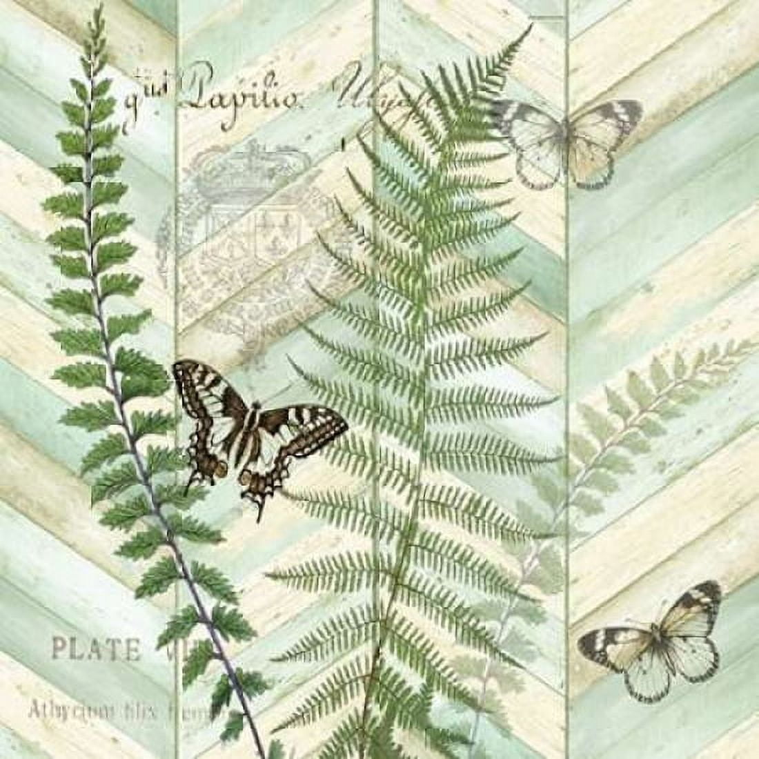 Chevron Botanical II Canvas Art - Tre Sorelle Studios (24 x 24)
