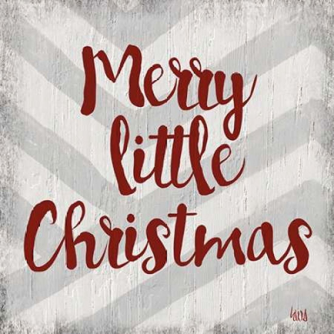 Chevron Christmas I Canvas Art - hartworks (24 x 24)