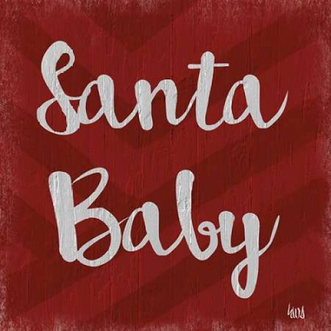 Chevron Christmas II Canvas Art - hartworks (24 x 24)