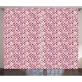 thumbnail image 1 of Ambesonne Chevron Curtains 2 Panel Set, Composition Stars Circles, 108" x 90", Multicolor, 1 of 3