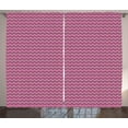 thumbnail image 1 of Ambesonne Chevron Curtains 2 Panel Set, Zig Zag Ikat Style, 108" x 96", Multicolor, 1 of 3
