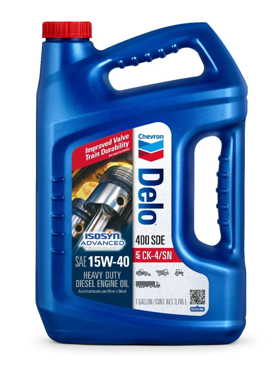 Chevron Delo 400 SDE SAE 15W-40 Heavy Duty Diesel Motor Oil, 1 Gallon ...