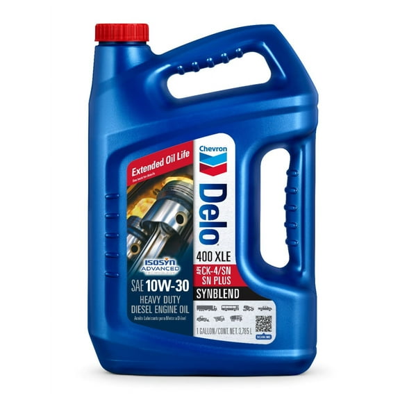 Chevron Delo 400 XLE SAE 10W-30, Heavy Duty Diesel Motor Oil. 1 Gallon