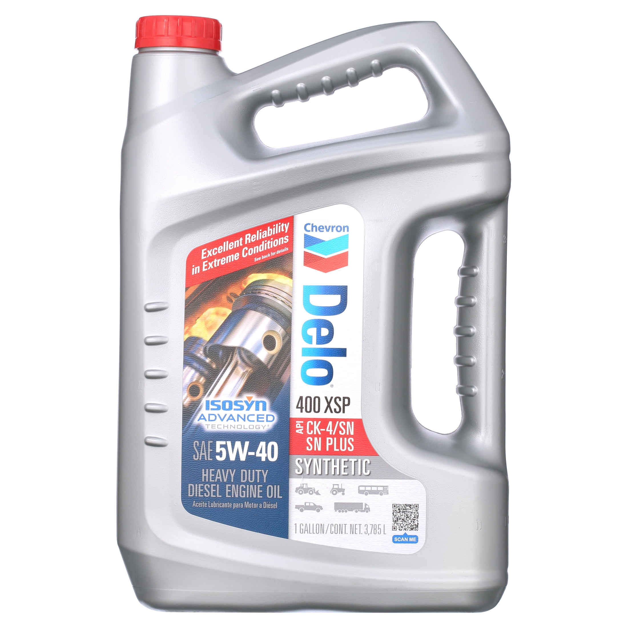 Chevron Delo 400 XSP Synthetic 5W-40 Heavy Duty Diesel Motor Oil, 1 Gallon