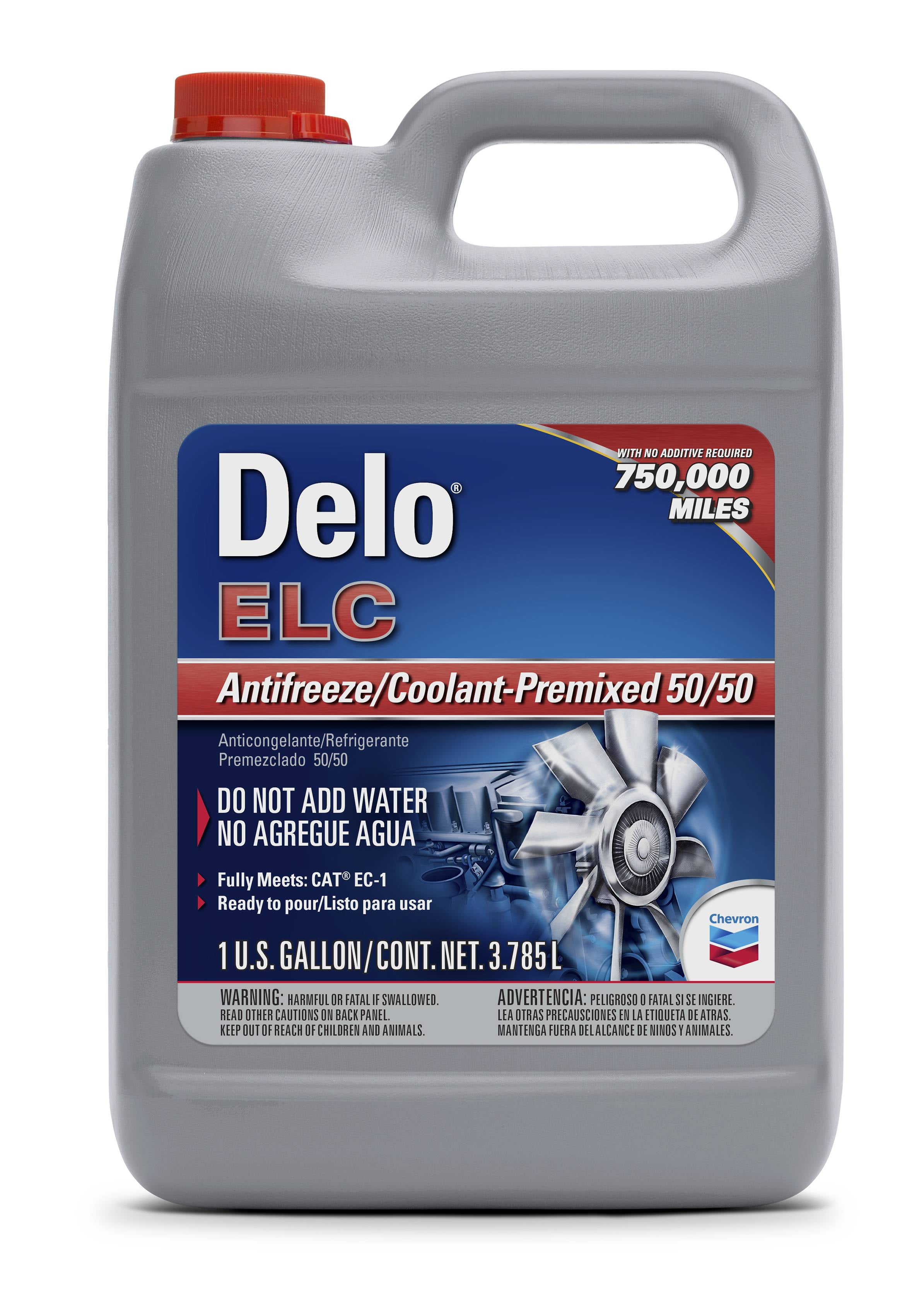 Chevron Delo ELC Antifreeze and Coolant Premixed 50/50 1gallon