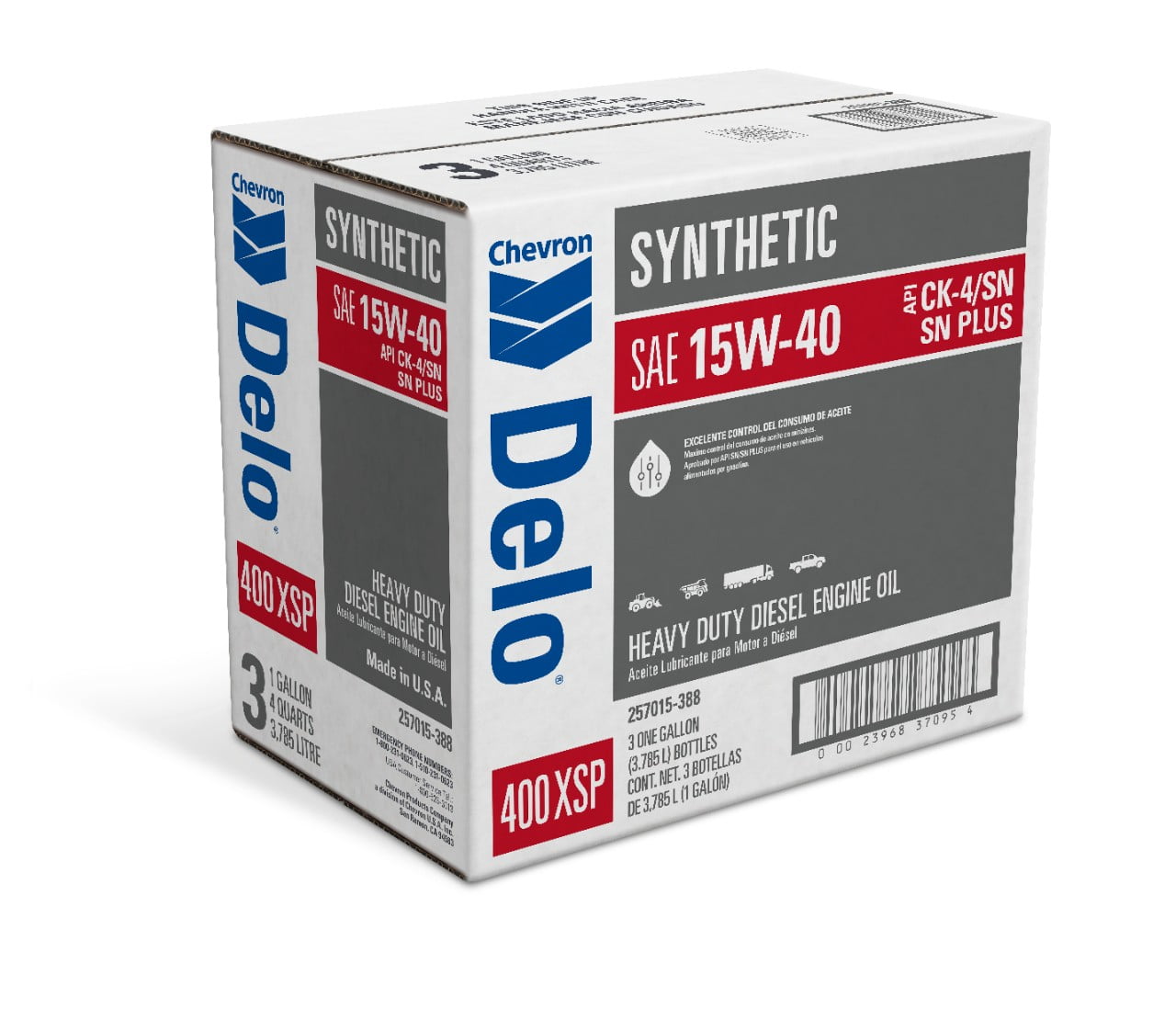 Chevron Delo XSP 15W-40 Heavy Duty Synthetic Diesel Motor Oil, 1