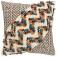 thumbnail image 1 of Chevron Diagonal Panel Throw Pillow, Multi Color, 1 of 1