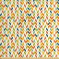 thumbnail image 1 of Ambesonne Chevron Fabric by the Yard Upholstery, Rainbow Angled Stripes, 10 Yards, Multicolor, 1 of 4