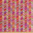 thumbnail image 1 of Ambesonne Chevron Fabric by the Yard Upholstery, Angled Rectangle Pattern, 10 Yards, Multicolor, 1 of 4