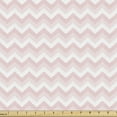 thumbnail image 1 of Ambesonne Pink Fabric by the Yard Upholstery, Zigzag Chevron Grunge, 5 Yards, Rose Pale Pink White, 1 of 4