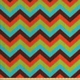 thumbnail image 1 of Ambesonne Chevron Fabric by the Yard Upholstery, Royal, 3 Yards, Multicolor, 1 of 4