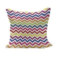 thumbnail image 1 of Chevron Fluffy Throw Pillow Cushion Cover, Chevron Pattern Colorful Rainbow Inspired Fun Enjoyment Design, Decorative Square Accent Pillow Case, 40" x 40", Multicolor, by Ambesonne, 1 of 5