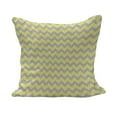 thumbnail image 1 of Chevron Fluffy Throw Pillow Cushion Cover, Zig Zag Pattern with Tribal Arrows Prehistoric Abstract Design, Decorative Square Accent Pillow Case, 28" x 28", Yellow Pale Grey, by Ambesonne, 1 of 5