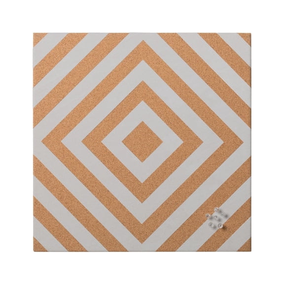 Chevron Frameless Cork Bulletin Board