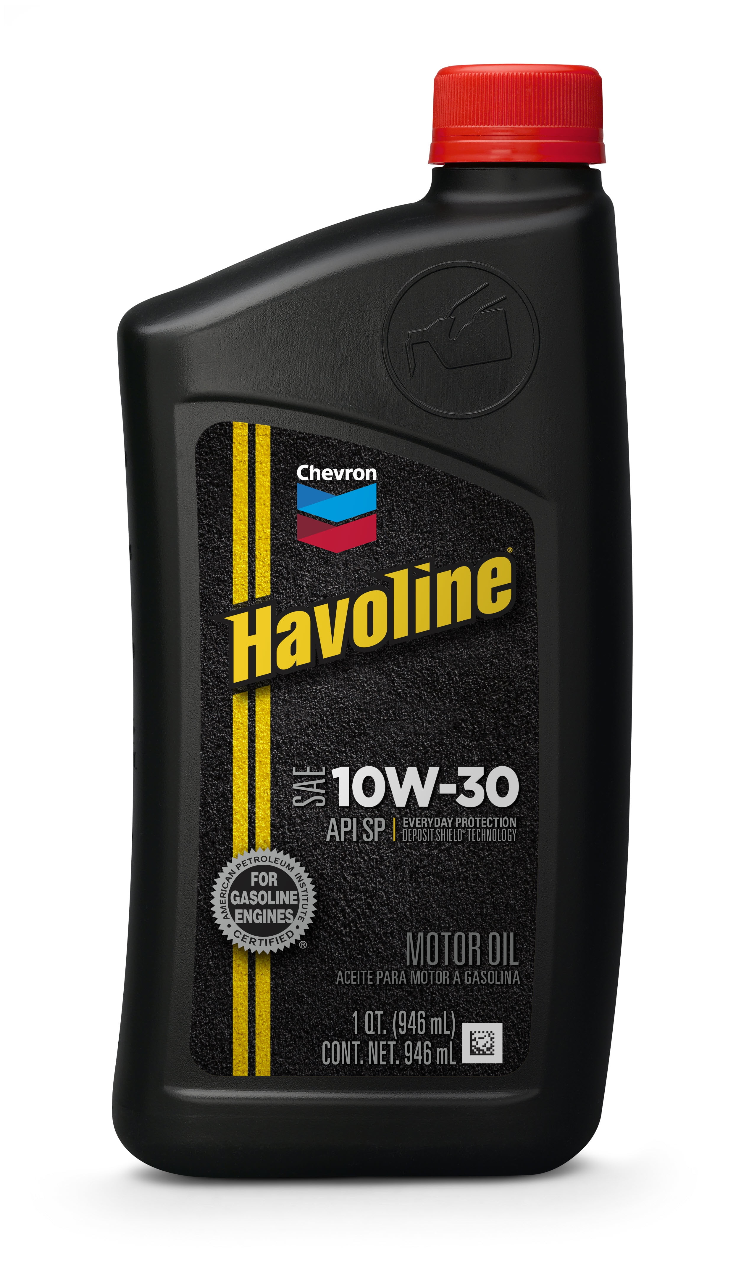 Chevron Havoline Conventional Motor Oil 10W-30, 1 Quart