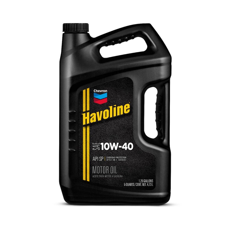 Chevron Havoline Conventional Motor Oil10W-40, 5 Quart - Walmart.com