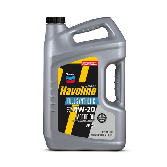 Chevron Havoline Pro-DS Full Synthetic Motor Oil 5W-20, 5 Quart Bottle