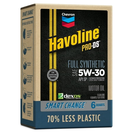 Chevron Havoline Smart Change Pro-DS 5W30 Full Synthetic Motor Oil, 6 quart