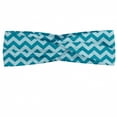 thumbnail image 1 of Chevron Headband, Zigzags in Sea Colors Ocean Waves Nautical Theme Sailboat Design Sea Breeze, Elastic and Soft Women's Bandana for Sports and Everyday Use, Grey Red Coconut, by Ambesonne, 1 of 3