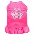 thumbnail image 1 of Chevron Paw Screen Print Dog Dress, Bright Pink - Extra Large, 1 of 1