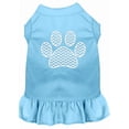 thumbnail image 1 of Pet Dog  Cat Dress Screen Printed, "Chevron Paw", 1 of 10