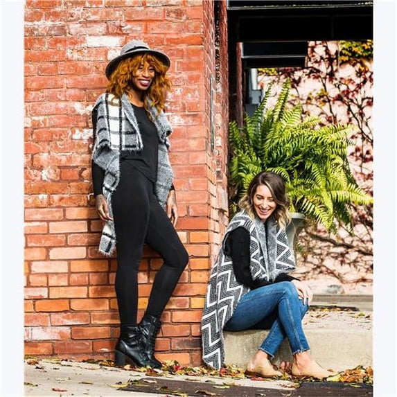 Chevron & Plaid Knit Vest, Assorted Color - 2 Piece